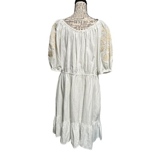 NEW Knox Rose Midi Dress Womens‎ size XL White Floral Embroidered Boho v… - Picture 2 of 7